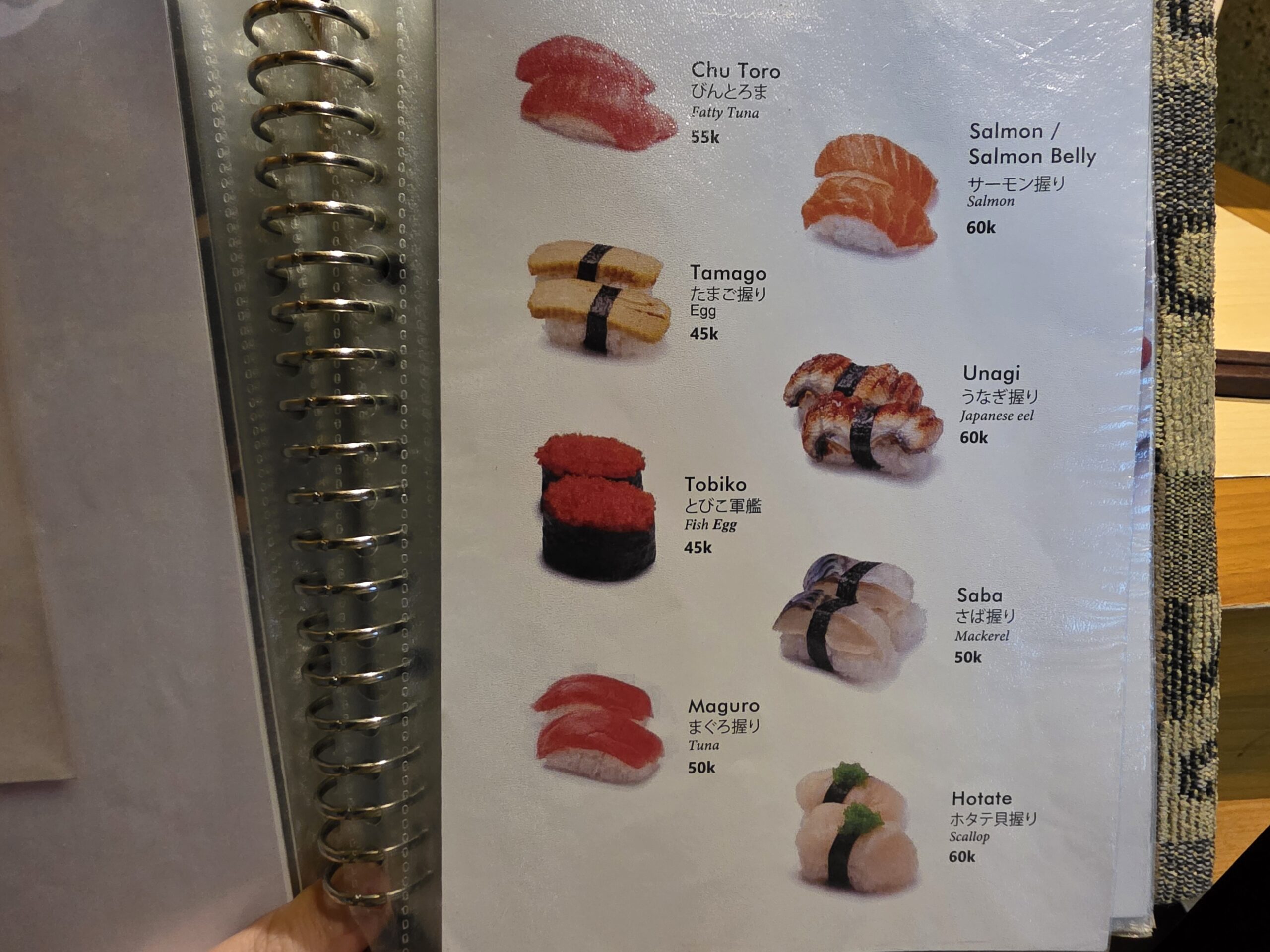 一番上のネタはビントロなのか中トロなのか?