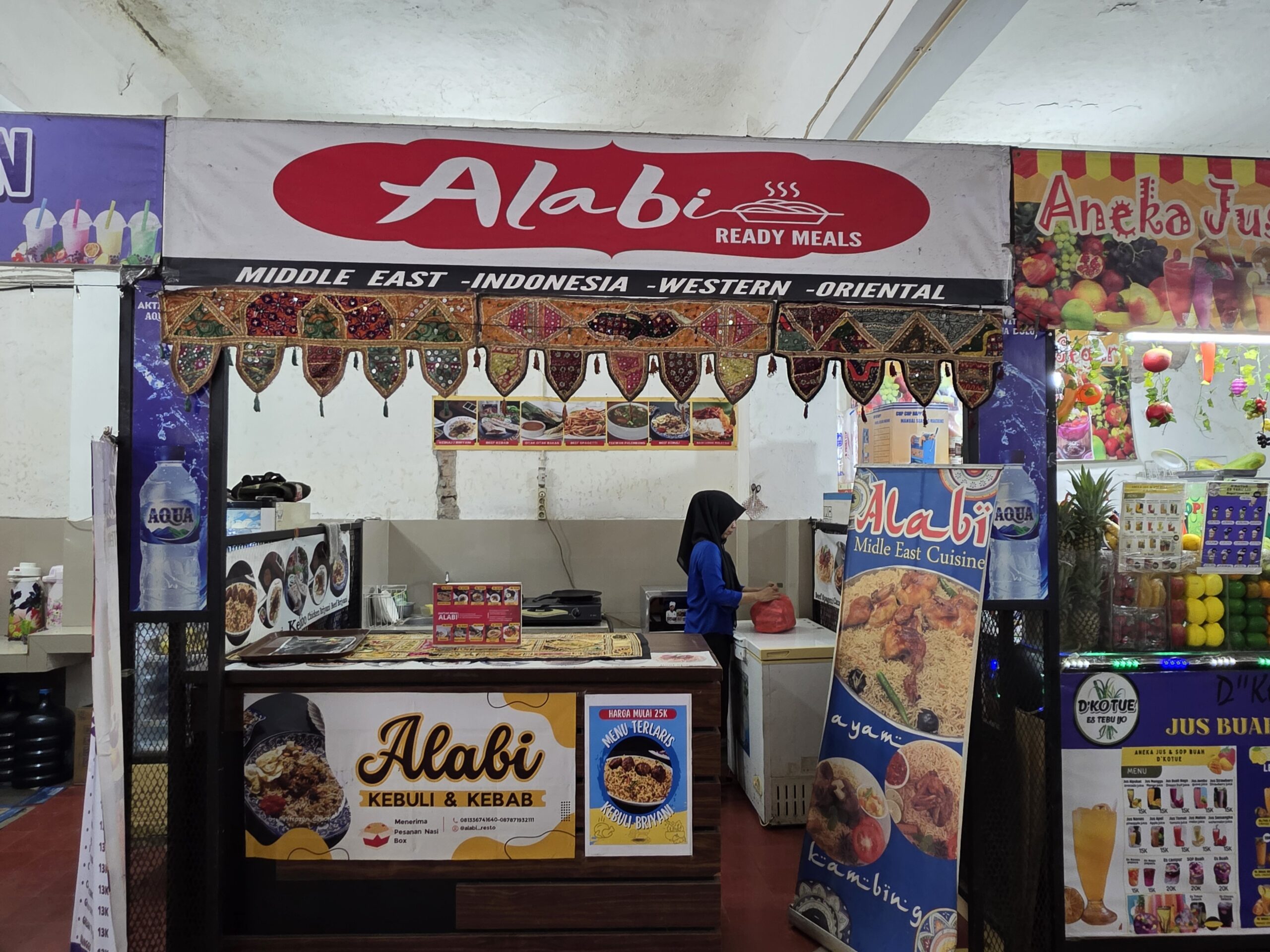 「Alabi」というアラブ料理屋で注文することにしました。