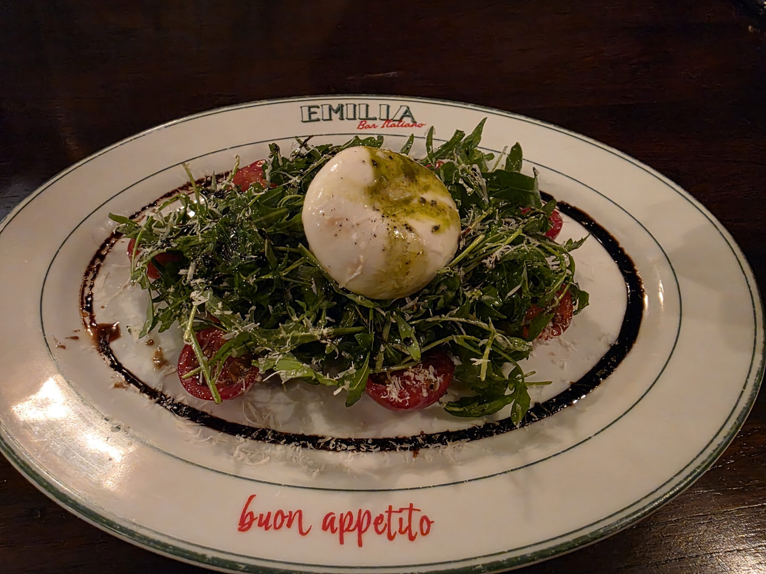 爽やかなサラダ、Burrata Arugula Salad