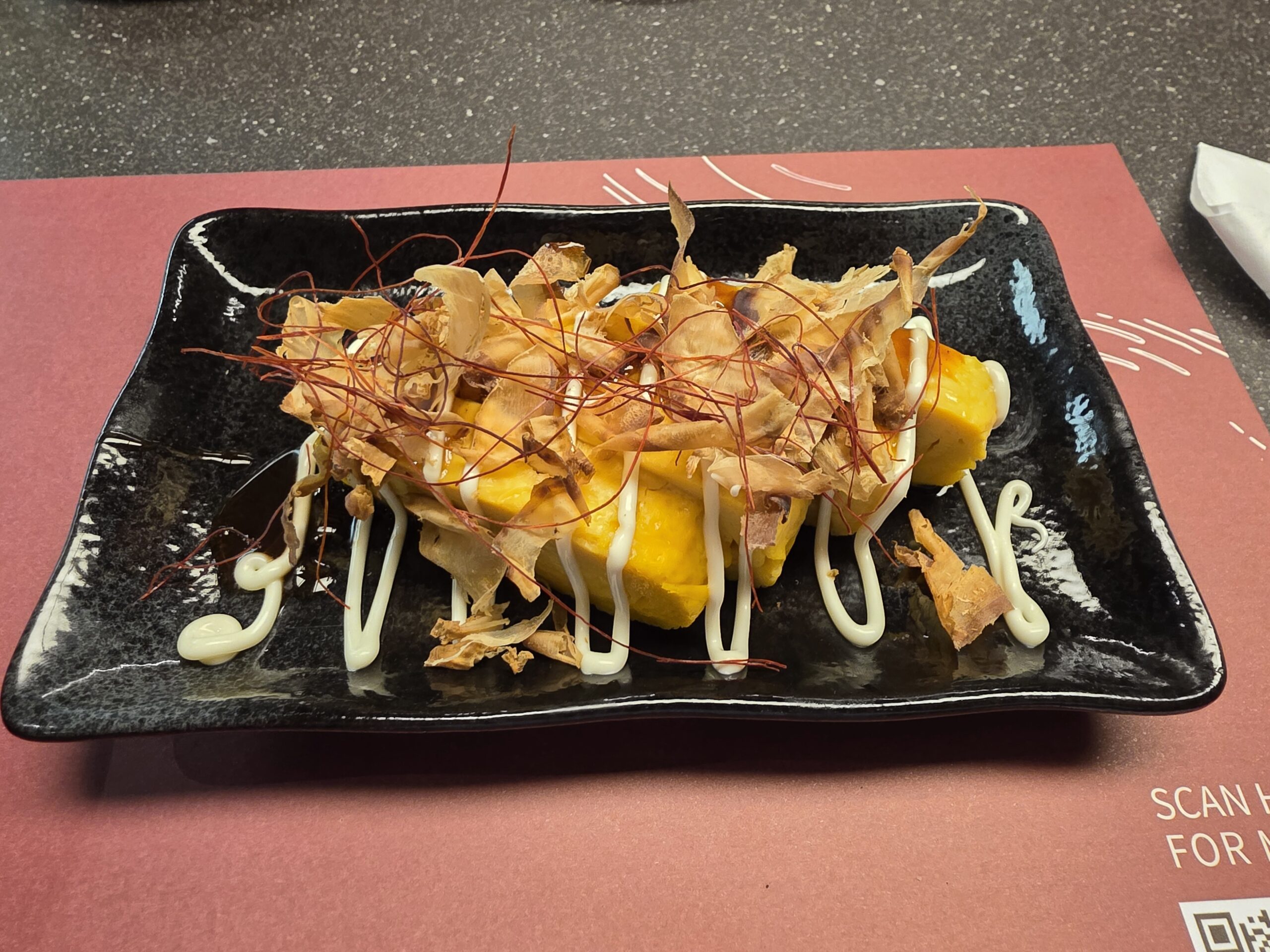 件のお好み焼き卵焼き