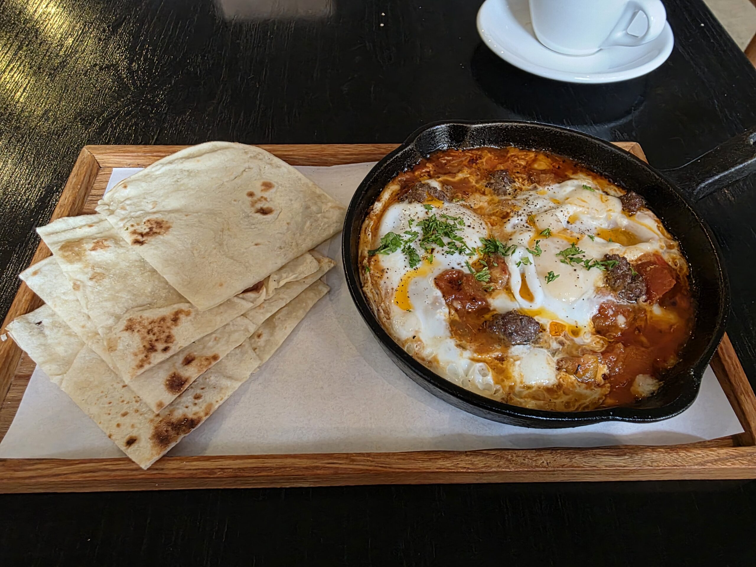 トマトとお肉の味が美味しかったShakshuka(シャクシューカ)!