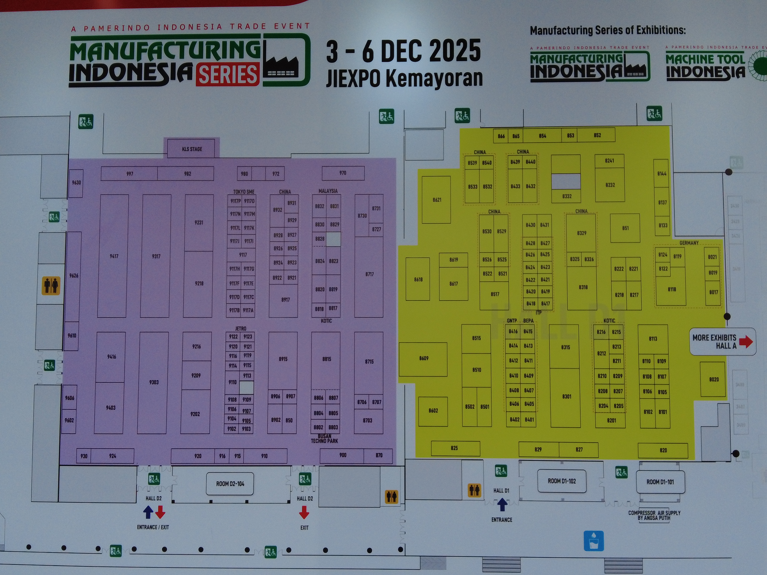 さぁ、日本の会社のブースはあるか？